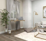 Round Metal Planter Pots – White, Set of 2 for Indoor & Outdoor Use