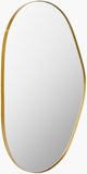 DHARA DECOR Wall Mirror for Living Room, Bedroom & Bathroom Metal Frame Modern Aesthetic Unique Organic Shape Vanity Mirror