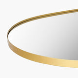 DHARA DECOR Wall Mirror for Living Room, Bedroom & Bathroom Metal Frame Modern Aesthetic Unique Organic Shape Vanity Mirror