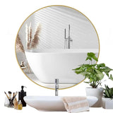 Full Length Arch Floor Mirror – 148x58 cm, Gold Metal Frame
