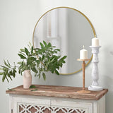 Full Length Arch Floor Mirror – 148x58 cm, Gold Metal Frame