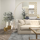 DHARA DECOR Round Shape Metal Indoor & Outdoor Large Golden Planter Pot for Living Room Bedroom & Interior Balcony Set of 2