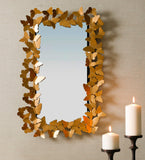 Adorned with a delicate and intriguing metal frame
